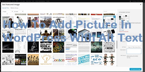 Adding alternative text (alt text) in WordPress