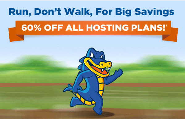 Hostgator 60% Coupon – Save 60% on all new Hostgator hosting