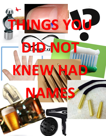 45 things you did not know had names