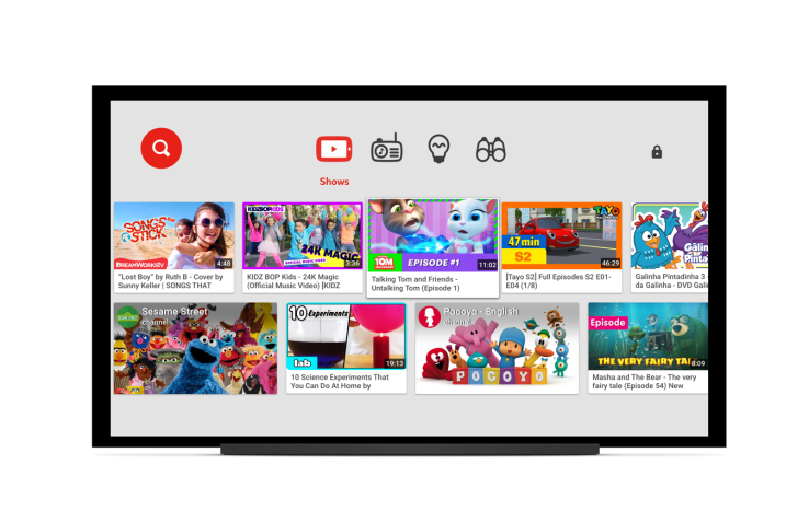 YouTube kids comes to Smart TVs