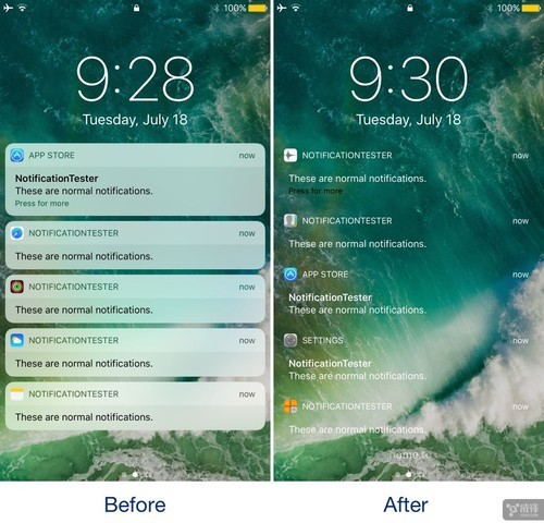 Make iPhone Notifications Transparent With TransparNC