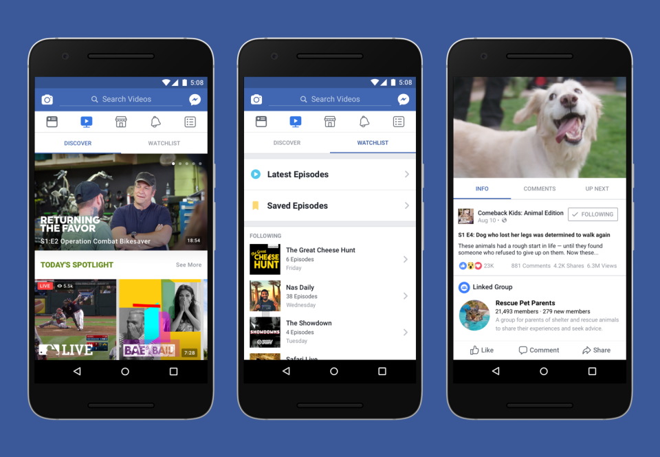 Facebook to reduce major bounce time with Facebook WATCH